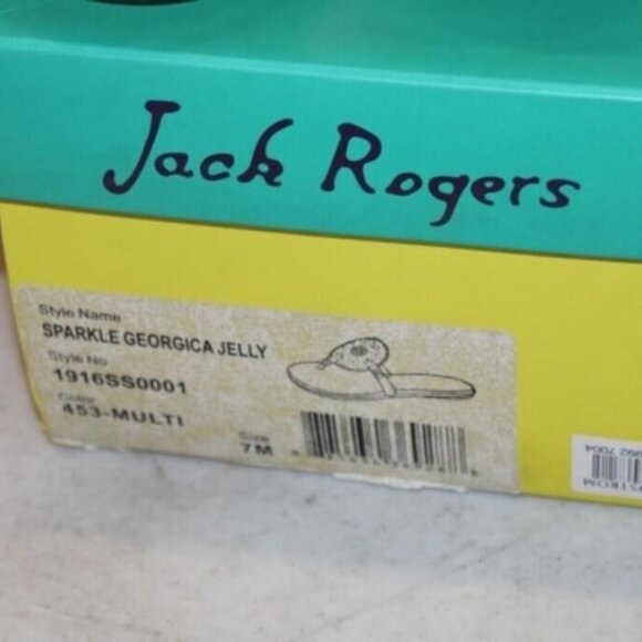 Jack Rogers Sparkle Georgica Jelly Sandals 7M - Picture 2 of 4